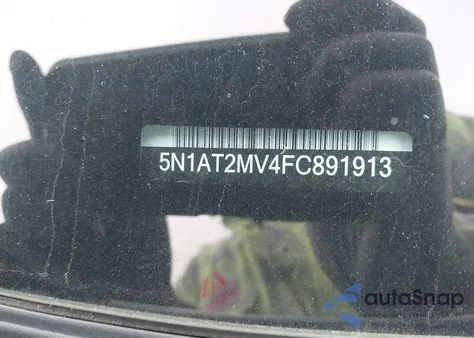 2015 Nissan Rogue Sv из США, поврежденный, VIN 5N1AT2MV4FC891913